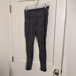 Athleta Gray Speckled Leggings 
Salutation Stash Pocket Legging